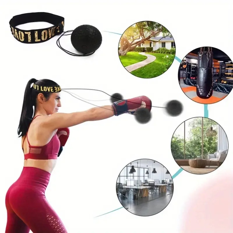 Sports Equipment List - 1/3Pcs Boxing Speed Ball Head-Mounted Pu