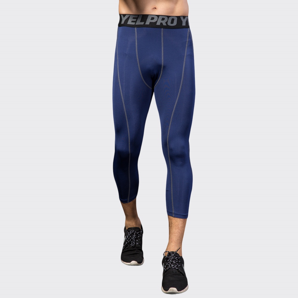 Men Compression Fitness Leggin - огляд і ціна Sports Equipment Logos