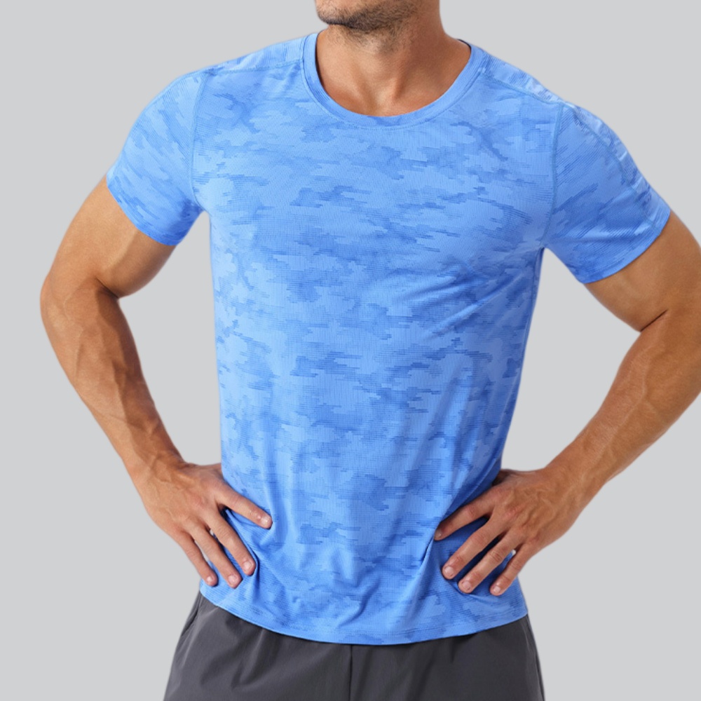 Men's Round Neck T-Shirt Sport - огляд і ціна Sports Equipment Logos