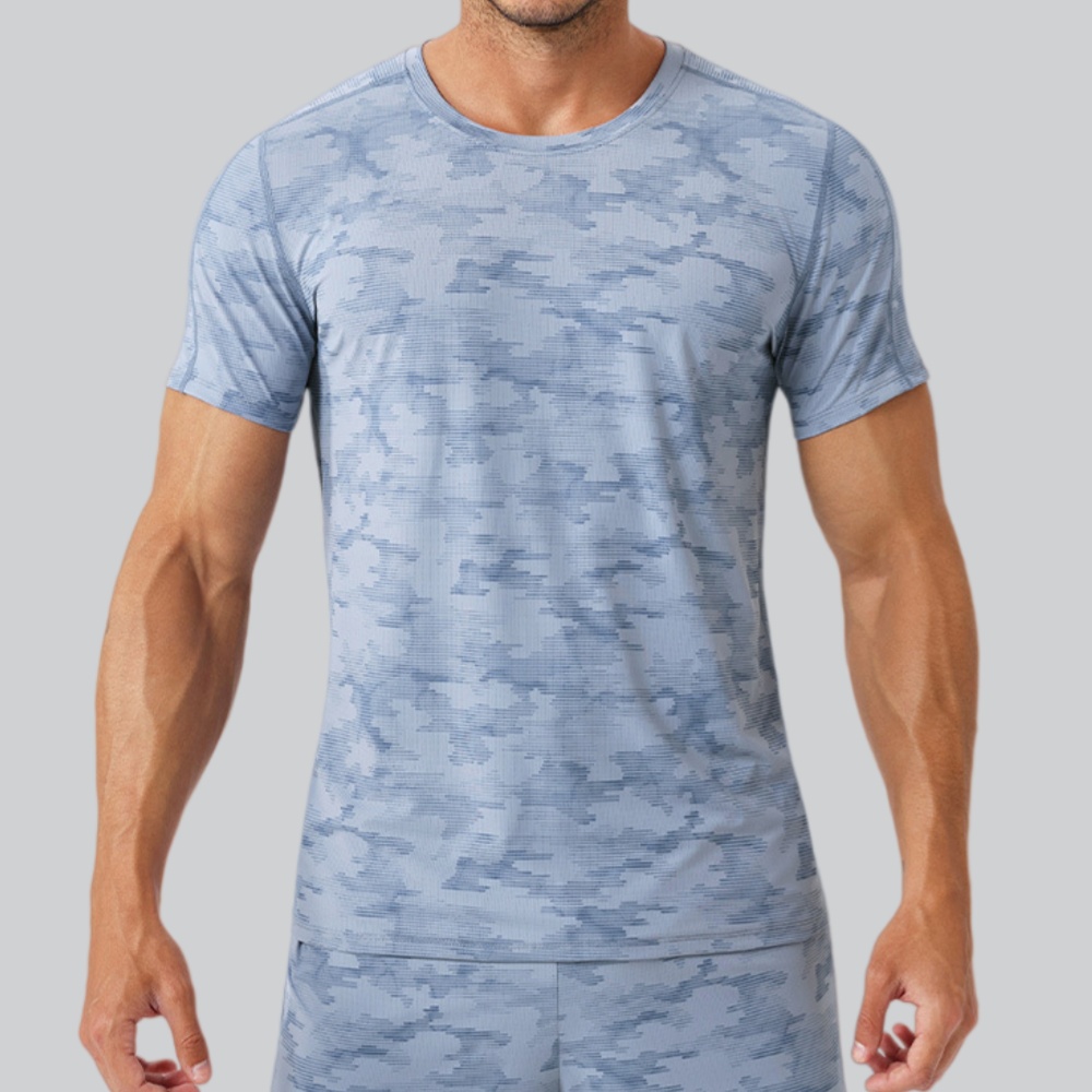 Men's Round Neck T-Shirt Sport - огляд і ціна Sports Equipment Logos