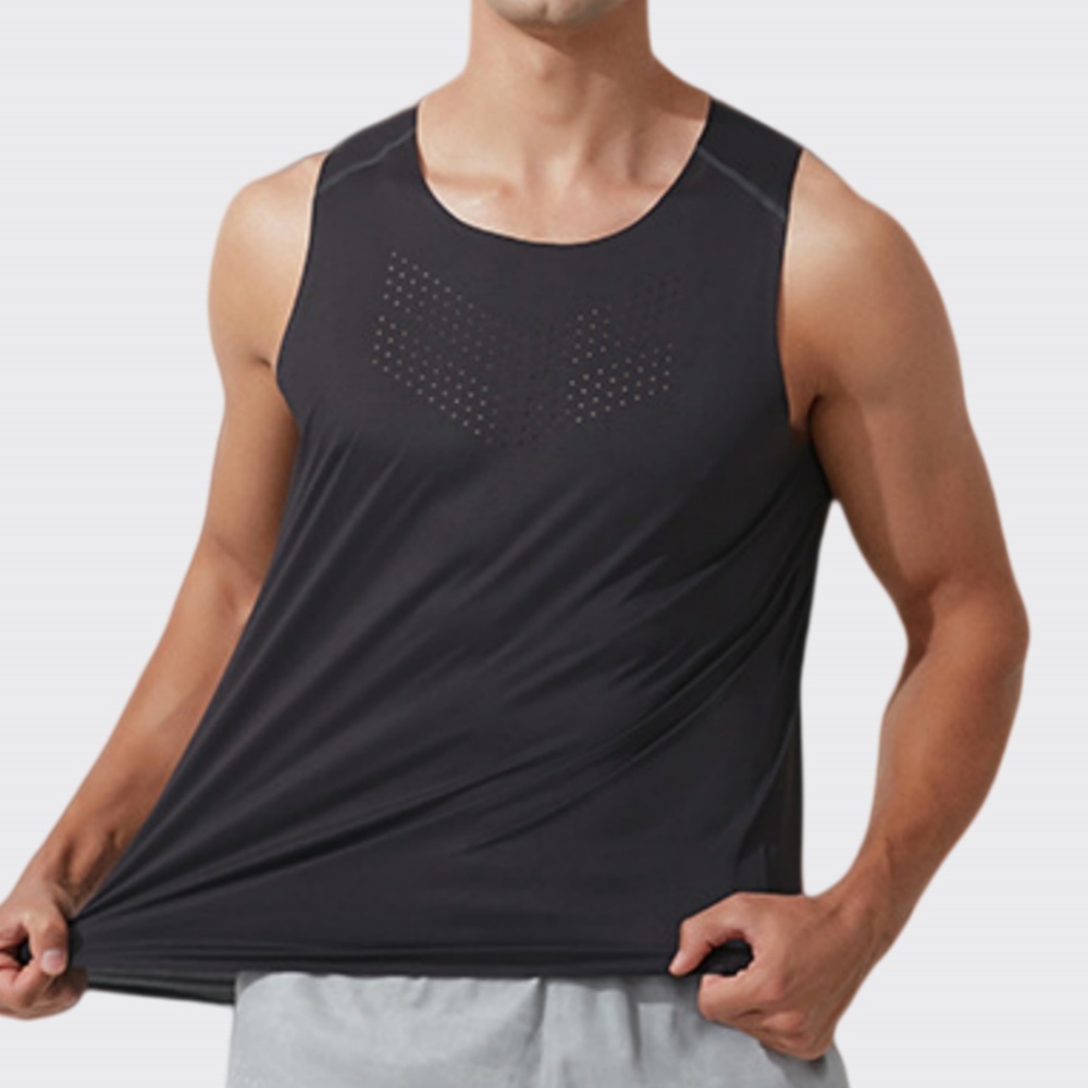 Men Gym Vest Quick Dry Running - огляд і ціна Sports Equipment Logos