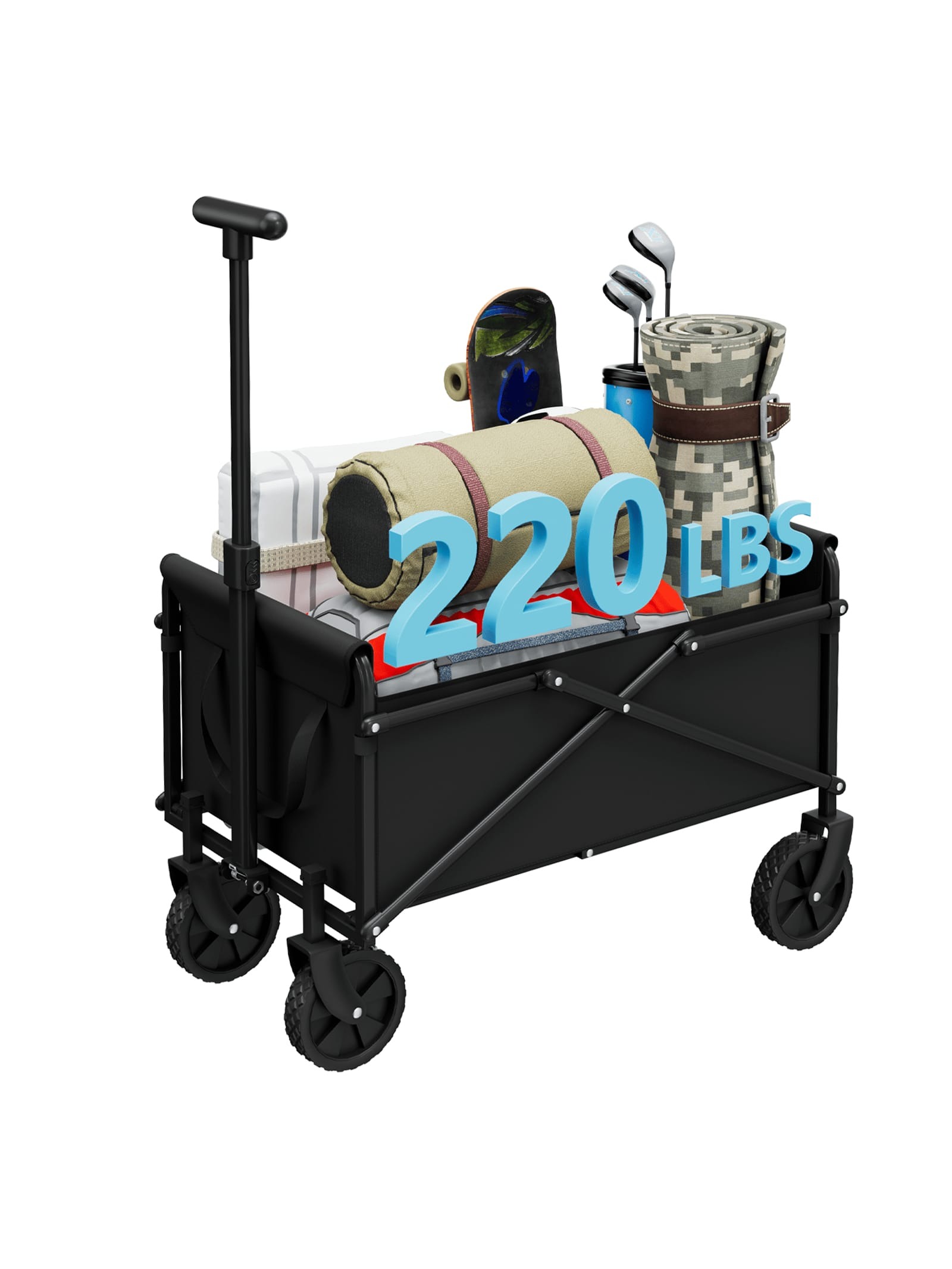 Heavy-Duty Foldable Collapsibl - огляд і ціна Sports Equipment Trolley