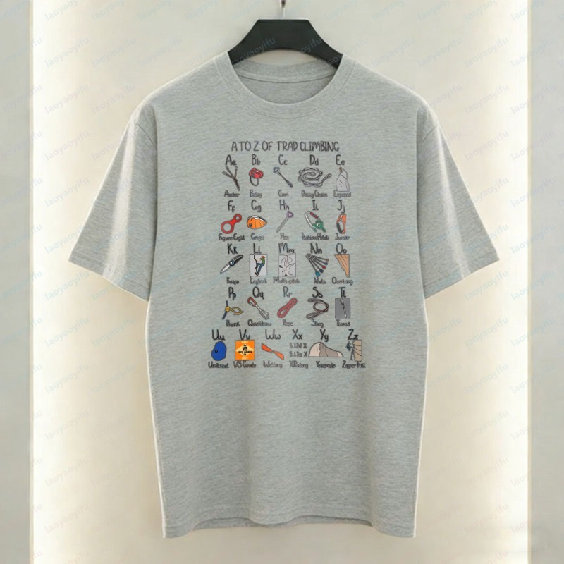 Climbing Gear Alphabet Men's T - огляд і ціна Sports Equipment A To Z